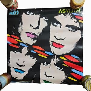 KISS Asylum 24x24 Promo Album Poster Vintage 1985 Record Store Display Original